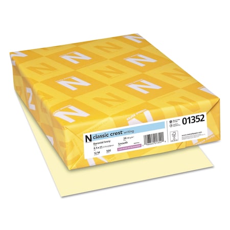 Neenah Paper WritingPaper, BaronialIvory, 500, PK500 01352